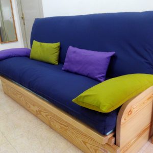 Sofá Cama con Futon Algodón+Látex de 10