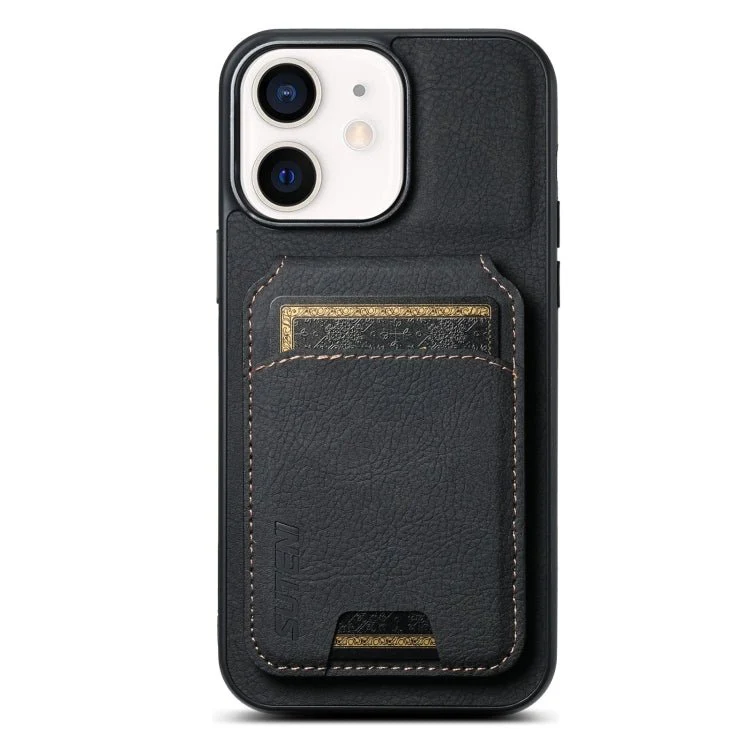 Funda de cuero para teléfono con soporte y billetera para tarjetas para iphone