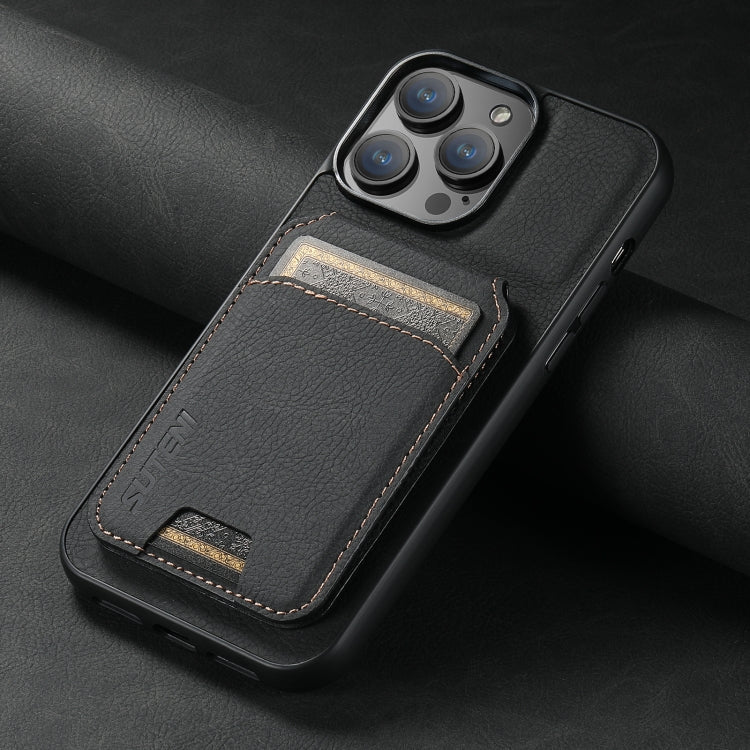 Funda de cuero para teléfono con soporte y billetera para tarjetas para iphone - Imagen 3