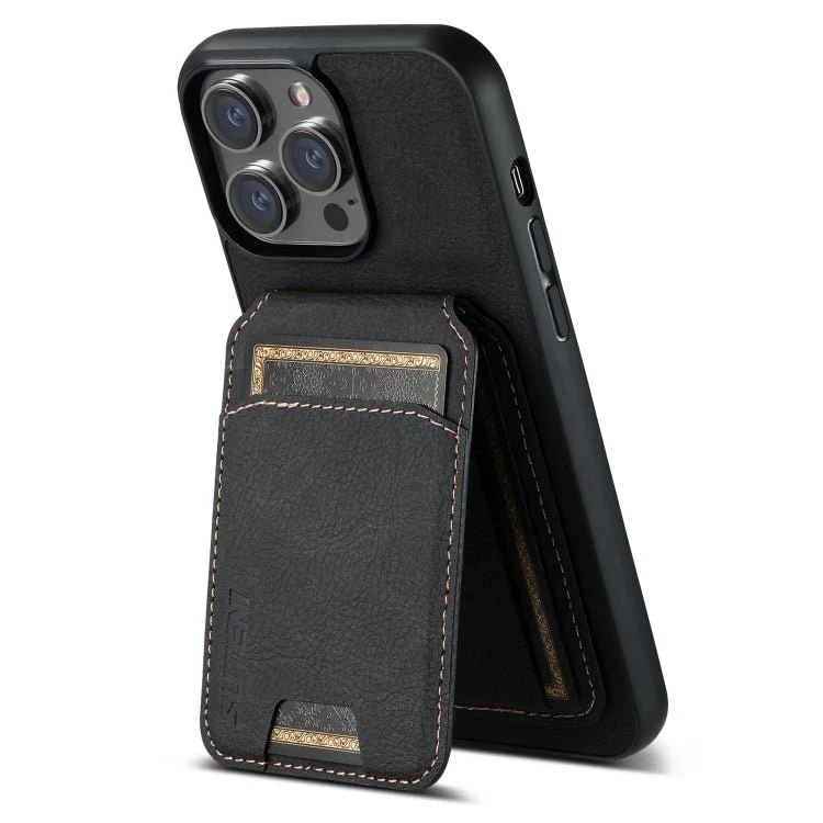Funda de cuero para teléfono con soporte y billetera para tarjetas para iphone - Imagen 2