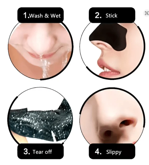 Mascarilla piezas para eliminar puntos negros de la nariz, 10 unidades - Imagen 2