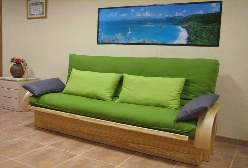 Sofá Cama con Futon de Algodón - Imagen 3