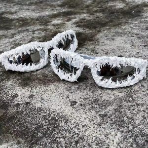 Shein 1  pieza de gafas de moda personalizadas estilo punk para hombre, estilo hip-hop Y2K, retro