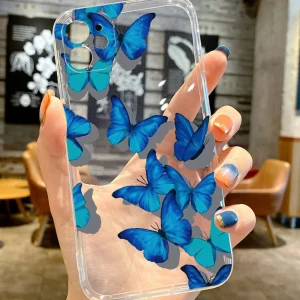 SHEIN funda para teléfono, funda protectora con soporte compatible con iPhone