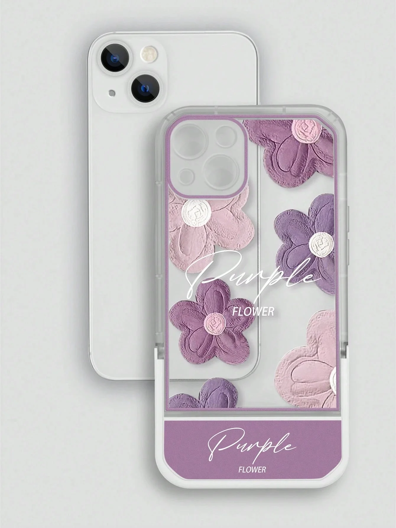 Shein Funda protectora para teléfono móvil con soporte de TPU - Imagen 5